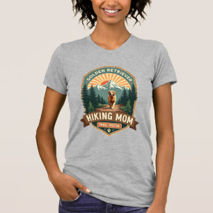 Vintage Golden Retriever Hiking Mum Trail Tested M T-Shirt