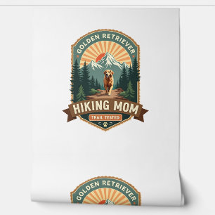 Vintage Golden Retriever Hiking Mum Trail Tested M Wallpaper