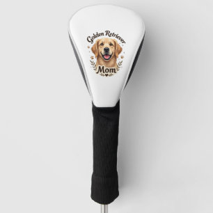 Vintage Golden Retriever Mum Dog Lover Typography  Golf Head Cover
