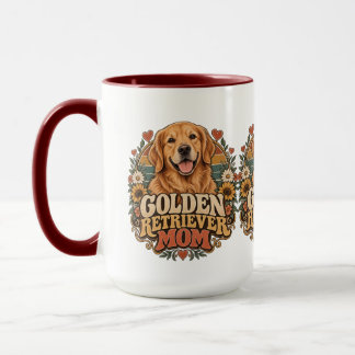 Vintage Golden Retriever Mum Mug