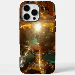 Vintage Golden Samovar   Heirloom Tea Pot Art Prin iPhone 16 Pro Max Case
