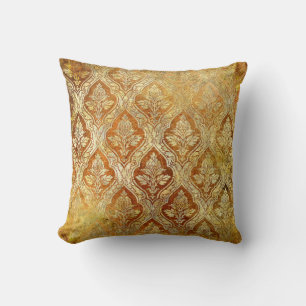 vintage golden shabby background cushion