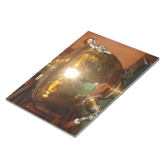 Vintage Golden Tea Pot Wall Art & Print Notepad (Angled)