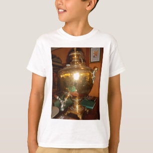 Vintage Golden Tea Pot Wall Art & Print T-Shirt