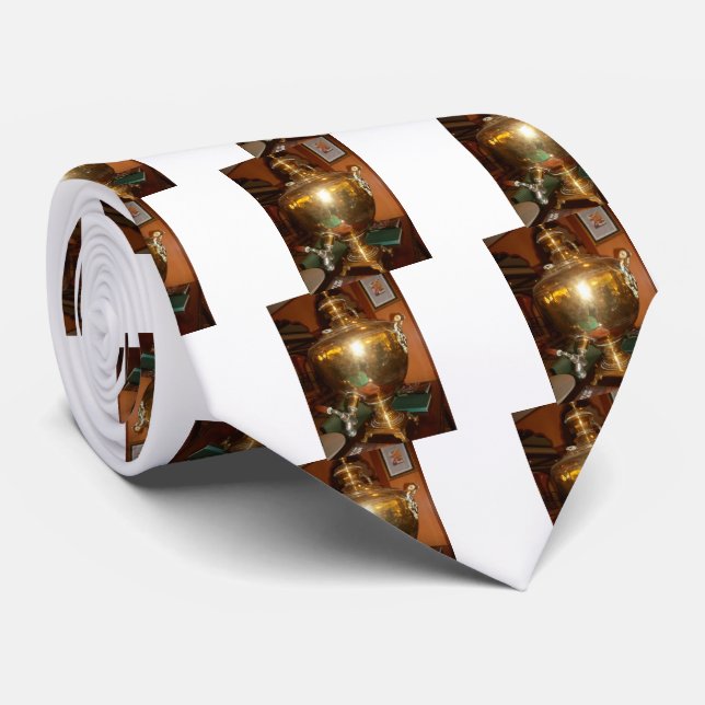 Vintage Golden Tea Pot Wall Art & Print Tie (Rolled)