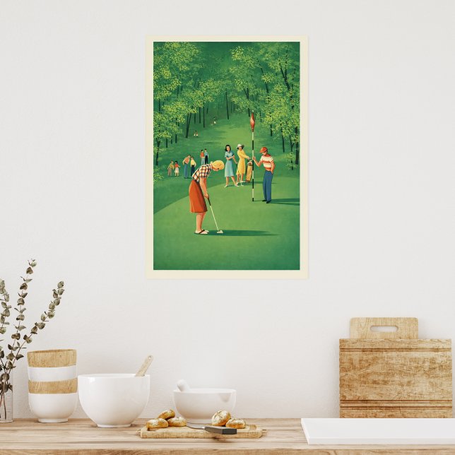 Vintage Golf - Art Print (Kitchen)