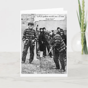 Vintage Golf Card