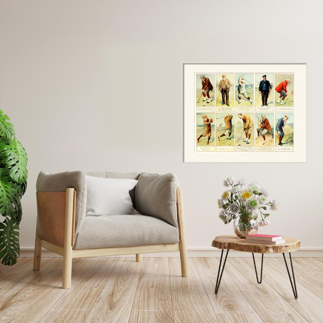 Vintage Golf Cigarette Cards Print (Creator Uploaded)
