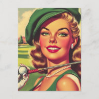 Vintage Golf Girl