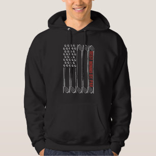 Vintage Golf  Men Best Nonno By Par American Flag Hoodie