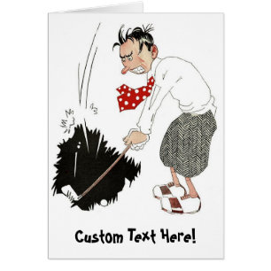 Vintage Golf Sports Humour, Funny Silly Golfer
