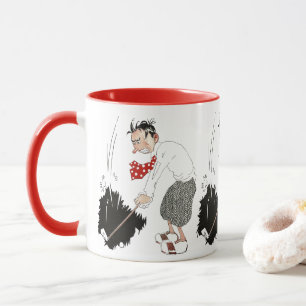 Vintage Golf Sports Humour, Funny Silly Golfer Mug