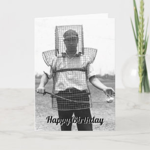 Vintage Golfer Birthday Card