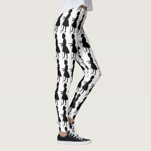 Vintage Golfer Design Leggings