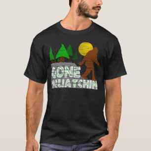 Vintage GONE SQUATCHIN Distressed Graphic T-shirt