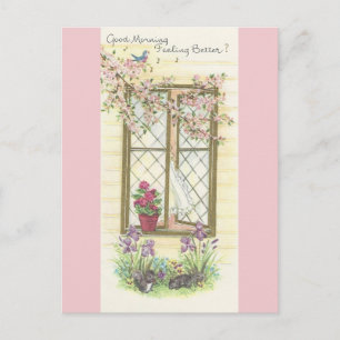 Vintage "Good Morning And Get Well" Postcard