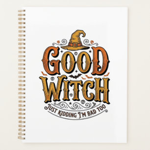 Vintage Good Witch Halloween Typography Design_1 Planner