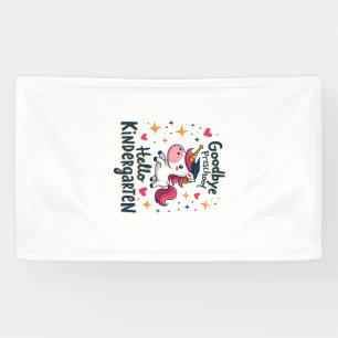 Vintage Goodbye Preschool Hello Kindergarten Unico Banner