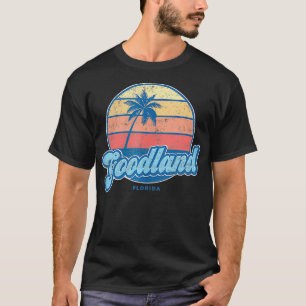 Vintage Goodland Florida FL  70s Retro Surfer  T-Shirt