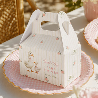 Vintage Goose Baby Shower Favour Box