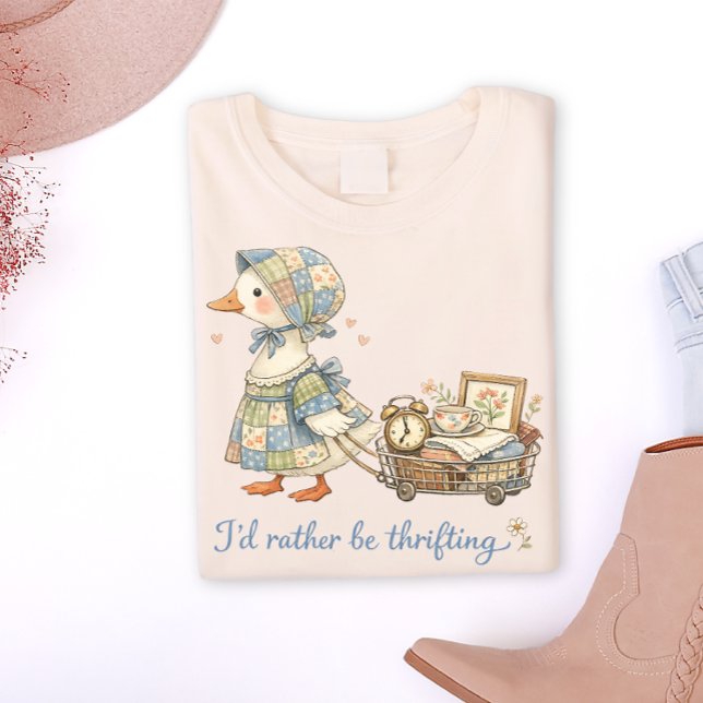 Vintage Goose “I’d Rather Be Thrifting” Tee (Creator Uploaded)