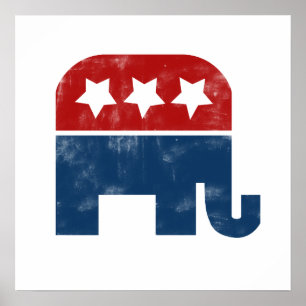Vintage GOP logo Poster