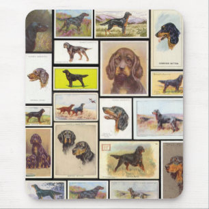 Vintage Gordon Setter Cigarette Cards Mousepad