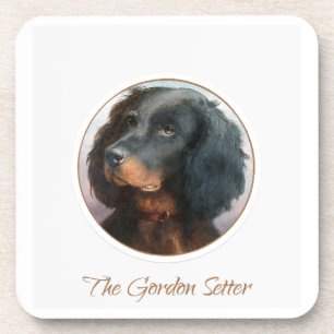 Vintage Gordon Setter Coaster