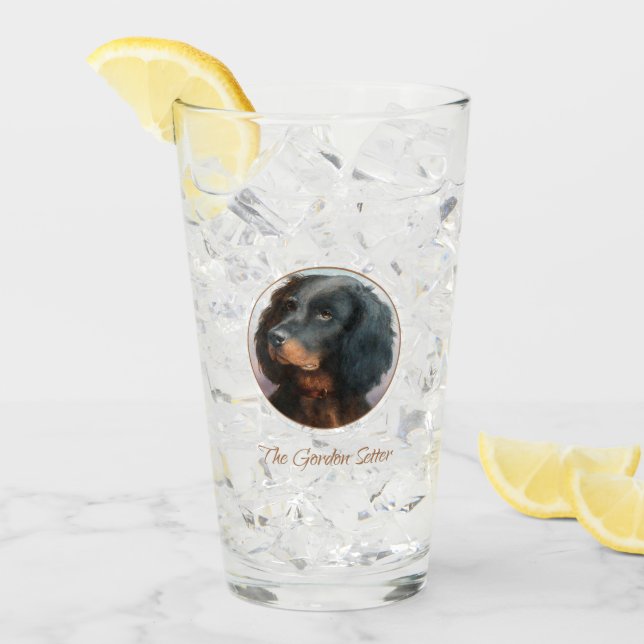 Vintage Gordon Setter Glass (Front Ice)