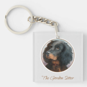 Vintage Gordon Setter Key Ring