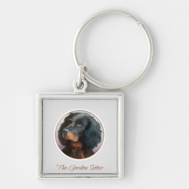 Vintage Gordon Setter Key Ring (Front)