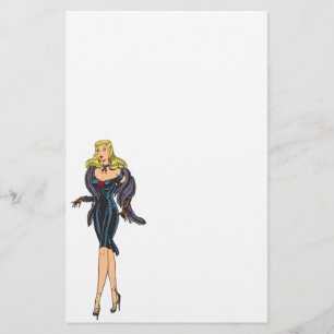 Vintage Gorgeous Glamour Girl Retro Blonde Pinup