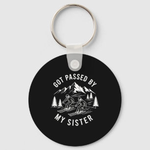 Vintage got passed by sister shirt funny ski key ring