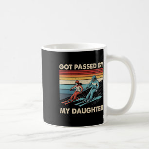 Vintage Got Ped By My Daughter Funny Skiing Family Coffee Mug