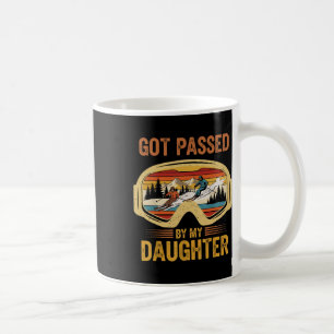 Vintage Got Ped By My Daughter Funny Skiing Family Coffee Mug
