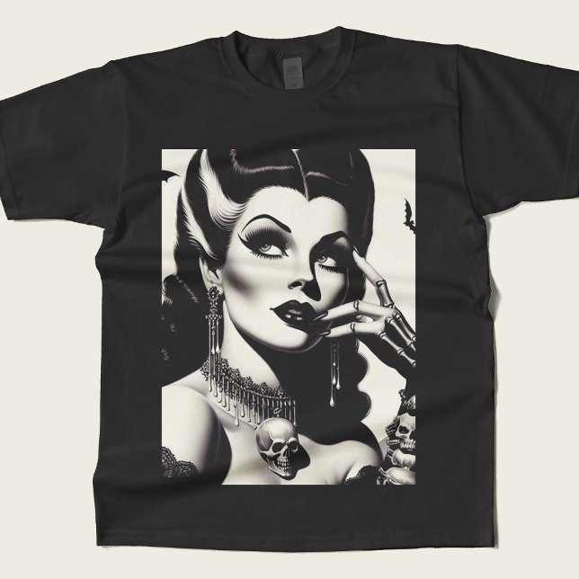 Vintage Goth Pin-up T-Shirt (Creator Uploaded)