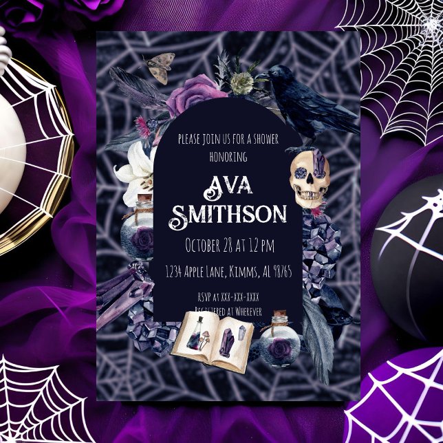 Vintage Goth Shower Invitation (Creator Uploaded)