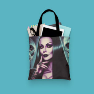 Vintage Goth Woman Tote Bag