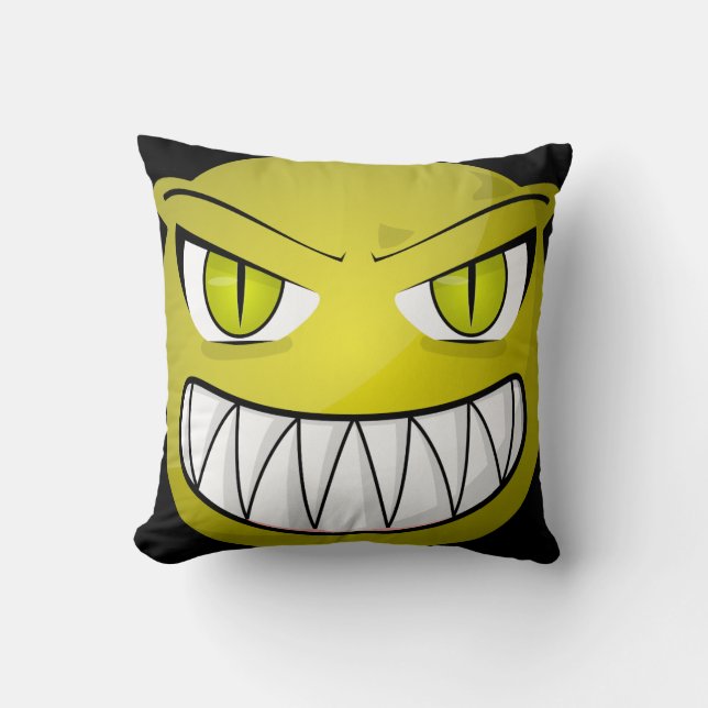 Vintage Gothic Halloween Alien Cushion (Front)