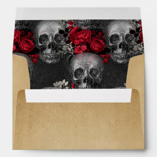 Vintage Gothic Halloween Envelope