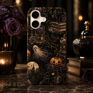 Vintage Gothic Halloween Spooky Night Pattern