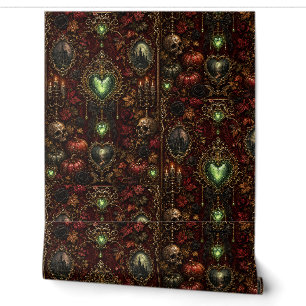 Vintage Gothic Halloween Theme Wallpaper