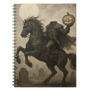 Vintage/Gothic Headless Horseman Halloween/Autumn Notebook