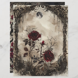 Vintage Gothic Junk Journal Page