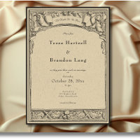 Vintage Gothic Mediaeval Arch Border Wedding