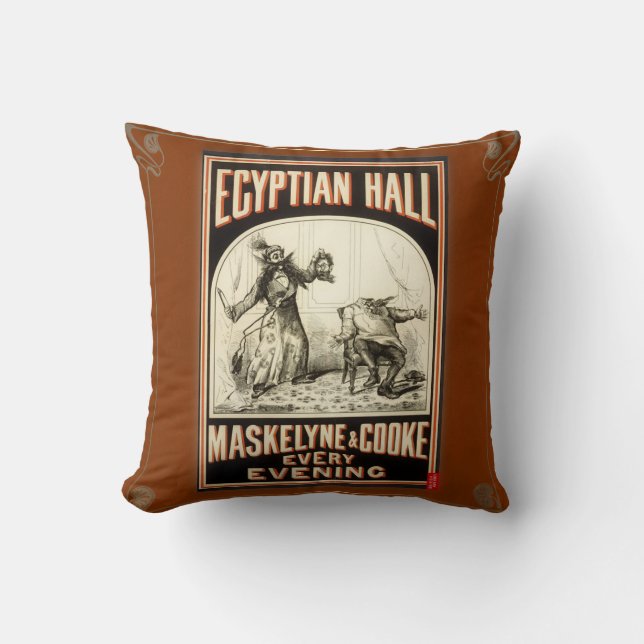 Vintage Gothic Poster Cushion (Front)