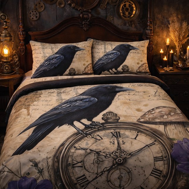 Vintage Gothic Raven Pillowcase (Creator Uploaded)