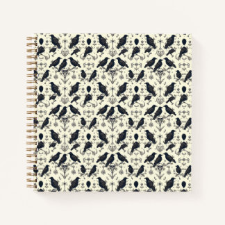 Vintage Gothic Ravens Notebook