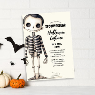 Vintage Gothic Skeletons Party Invitation