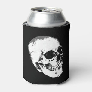 Vintage Gothic Skull Can Cooler